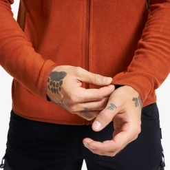 Hiker Fleece Hoodie Herren Rusty Orange