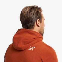 Hiker Fleece Hoodie Herren Rusty Orange