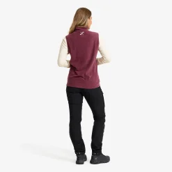 Hiker Fleece Vest Damen Mauve Wine