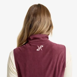 Hiker Fleece Vest Damen Mauve Wine