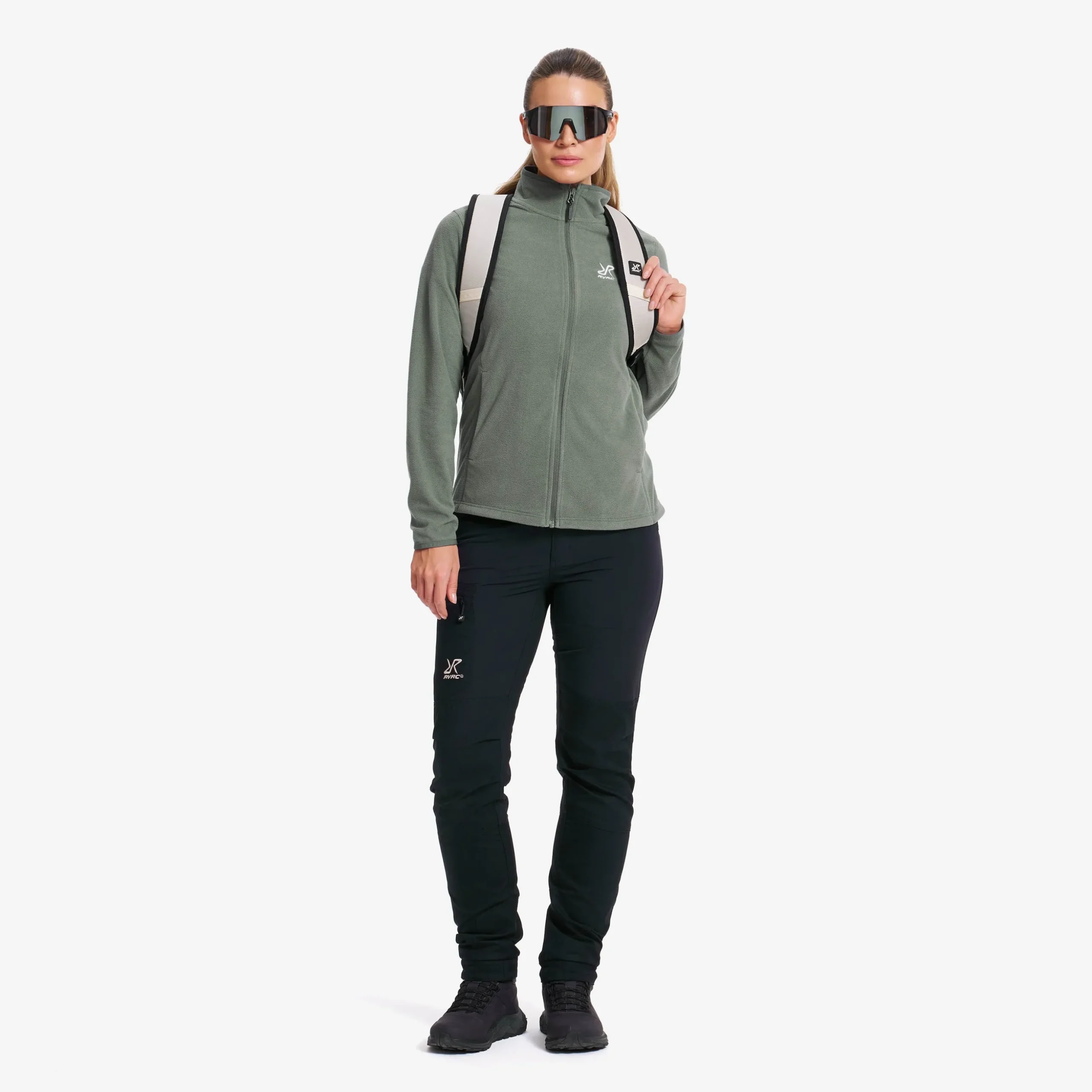 Hiker Full-zip Fleece Damen Balsam Green