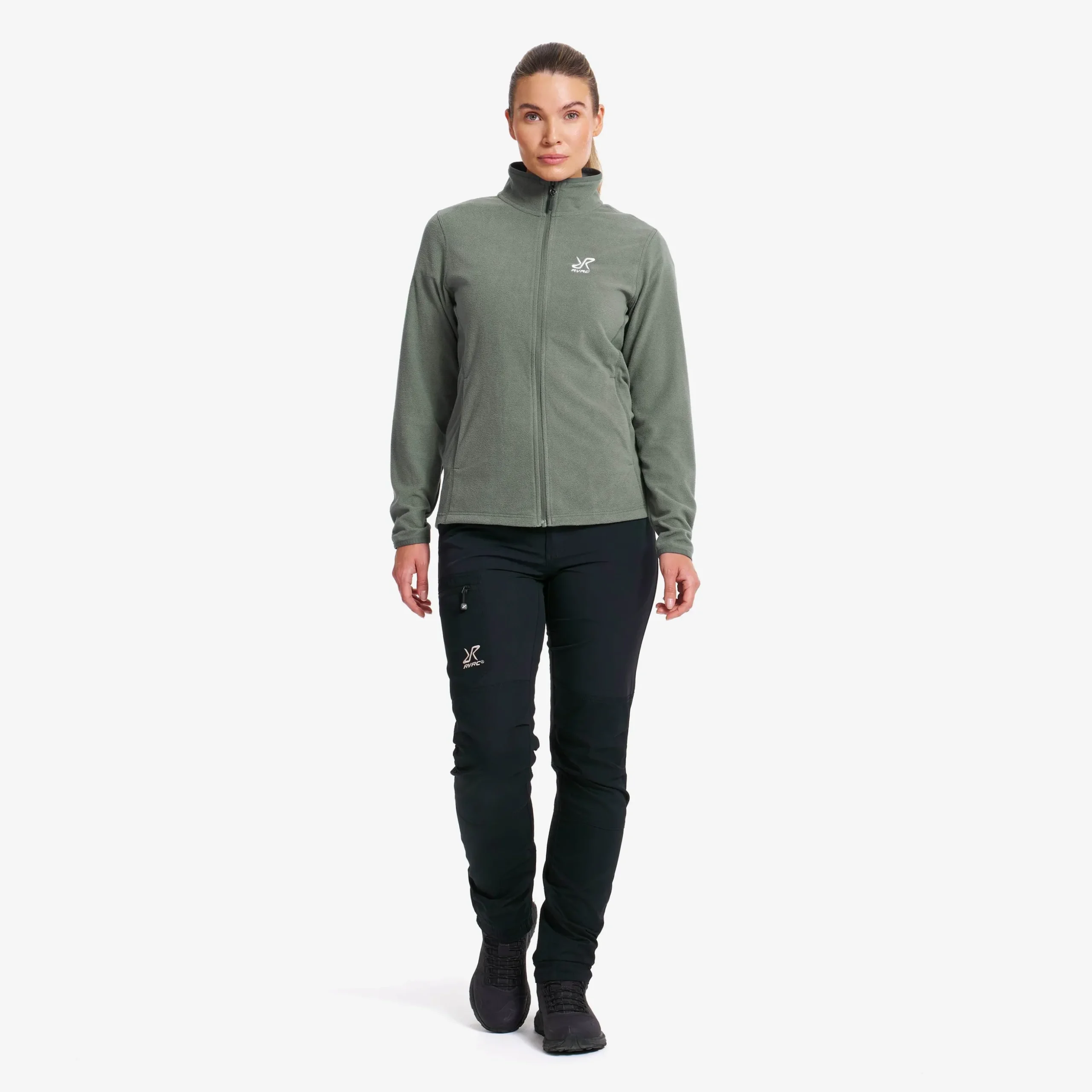 Hiker Full-zip Fleece Damen Balsam Green