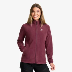 Hiker Full-zip Fleece Damen Mauve Wine