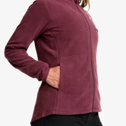 Hiker Full-zip Fleece Damen Mauve Wine
