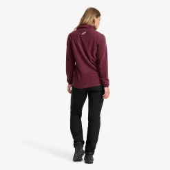 Hiker Full-zip Fleece Damen Mauve Wine