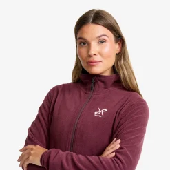 Hiker Full-zip Fleece Damen Mauve Wine