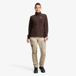 Hiker Full-zip Fleece Damen Seal Brown