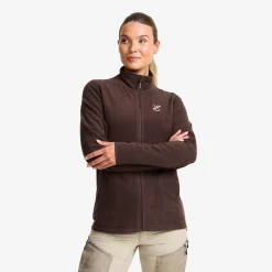 Hiker Full-zip Fleece Damen Seal Brown