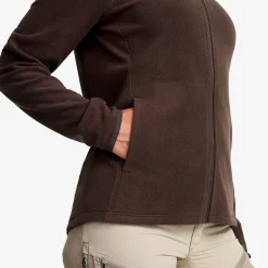 Hiker Full-zip Fleece Damen Seal Brown