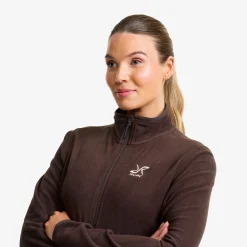 Hiker Full-zip Fleece Damen Seal Brown
