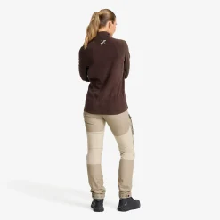 Hiker Full-zip Fleece Damen Seal Brown