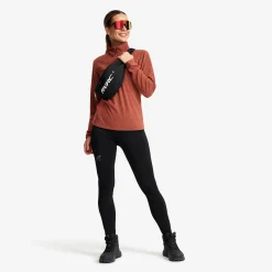 Hiker Half-zip Fleece Damen Pink Mahogany