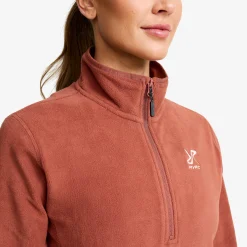 Hiker Half-zip Fleece Damen Pink Mahogany