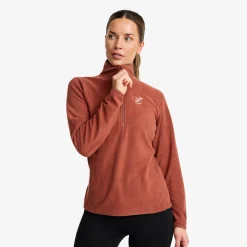 Hiker Half-zip Fleece Damen Pink Mahogany
