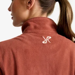 Hiker Half-zip Fleece Damen Pink Mahogany
