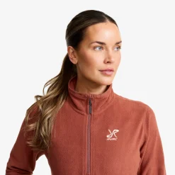 Hiker Half-zip Fleece Damen Pink Mahogany