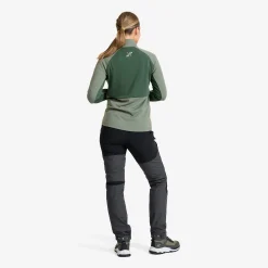 Hill Fleece Damen Dusty Green
