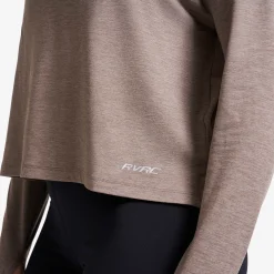 Impulse Active Cropped Hoodie Damen Morel