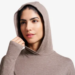 Impulse Active Cropped Hoodie Damen Morel