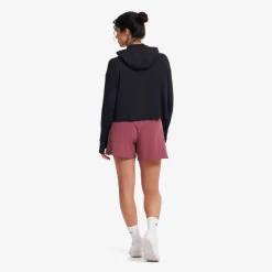 Impulse Active Cropped Hoodie Damen Black