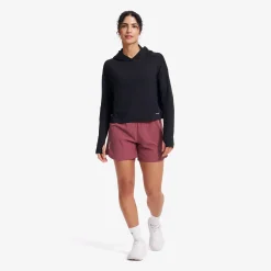 Impulse Active Cropped Hoodie Damen Black
