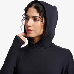 Impulse Active Cropped Hoodie Damen Black