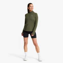 Impulse Half-zip Top Damen Kambaba Green