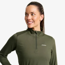 Impulse Half-zip Top Damen Kambaba Green