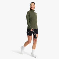 Impulse Half-zip Top Damen Kambaba Green