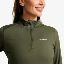 Impulse Half-zip Top Damen Kambaba Green