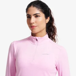 Impulse Half-zip Top Damen Pink Melange