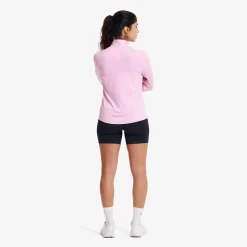 Impulse Half-zip Top Damen Pink Melange