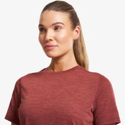 Lake Merino T-shirt Damen Pink Mahogany