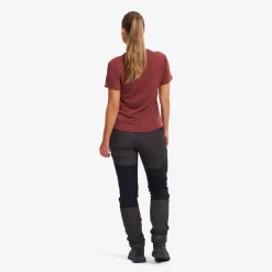 Lake Merino T-shirt Damen Pink Mahogany