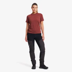 Lake Merino T-shirt Damen Pink Mahogany