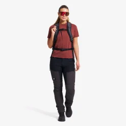 Lake Merino T-shirt Damen Pink Mahogany