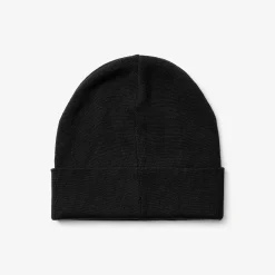 Merino 3D Logo Beanie Black