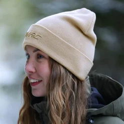 Merino 3D Logo Beanie Peyote