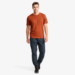 Mission Graphic Logo T-shirt Herren Rusty Orange