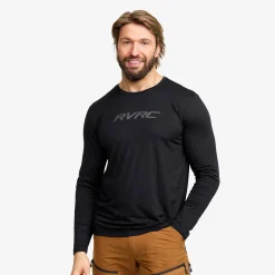 Mission Logo Long-sleeved T-shirt Herren Black