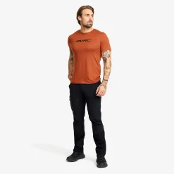 Mission Logo Slim Fit T-shirt Herren Rusty Orange