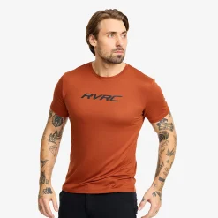 Mission Logo Slim Fit T-shirt Herren Rusty Orange