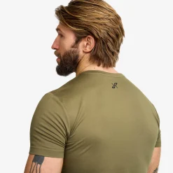 Mission Logo Slim Fit T-shirt Herren Burnt Olive