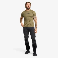 Mission Logo Slim Fit T-shirt Herren Burnt Olive