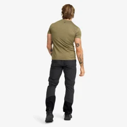 Mission Logo Slim Fit T-shirt Herren Burnt Olive