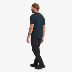 Mission Logo T-shirt Herren Deep Navy/Rusty Orange