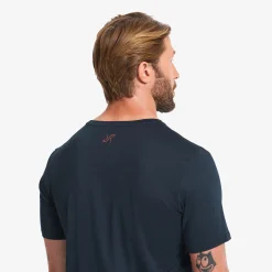 Mission Logo T-shirt Herren Deep Navy/Rusty Orange