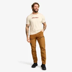 Mission Logo T-shirt Herren Oatmeal