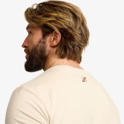 Mission Logo T-shirt Herren Oatmeal