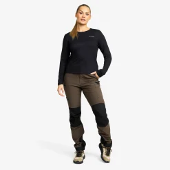 Mission Long-sleeved T-shirt Damen Black